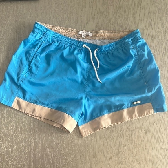 Parke & Rone XL Swim Shorts - Brand New - 4" Inseam - Vibrant Blue - Picture 1 of 5